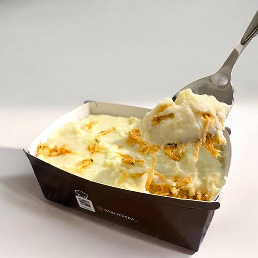 Escondidinho de batata com frango desfiado