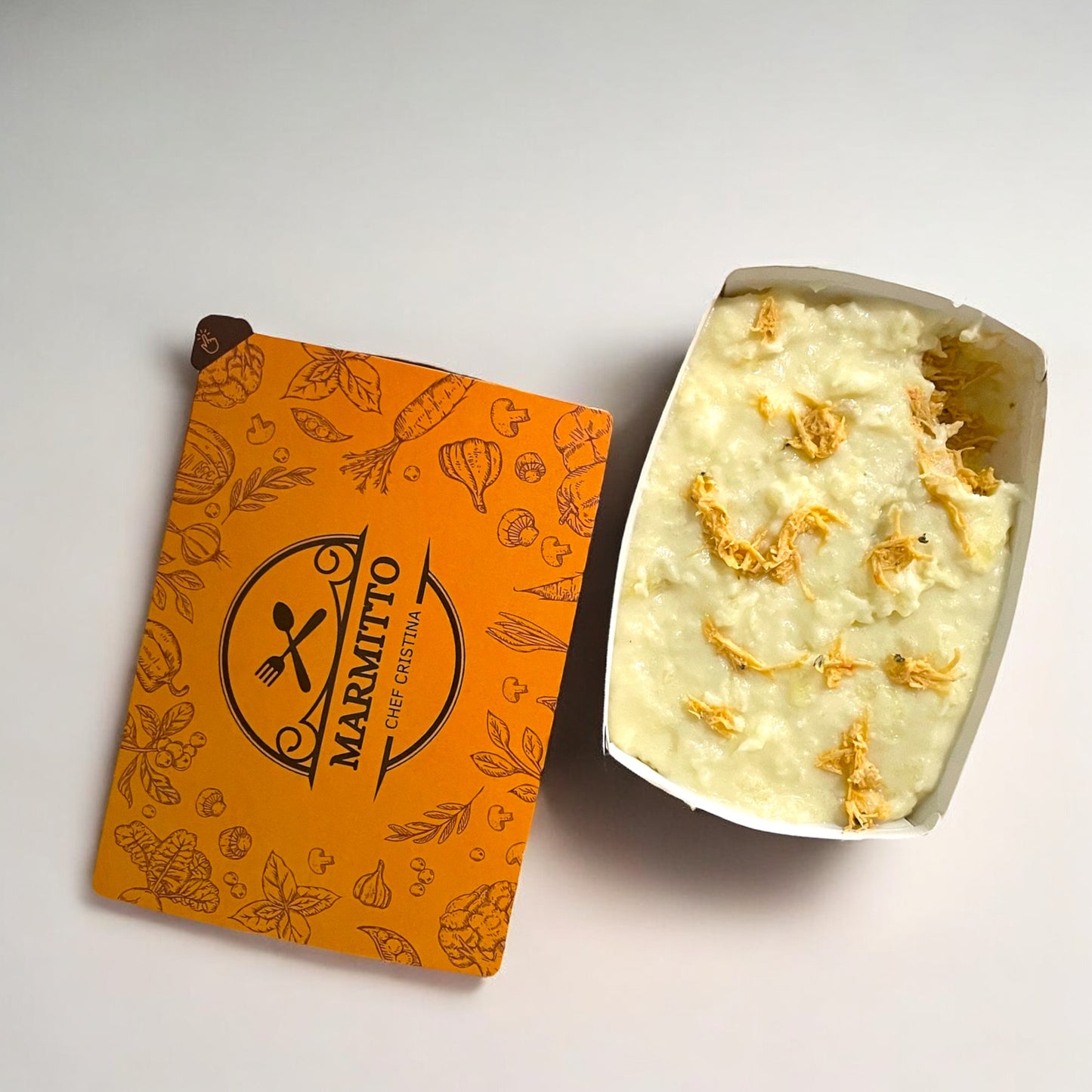 Escondidinho de batata com frango desfiado