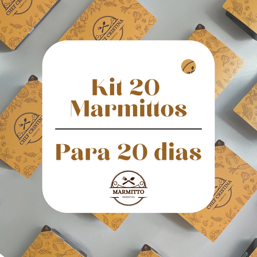 Kits com 20 Marmitas - Mais vendidos