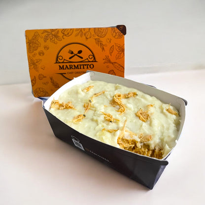 Escondidinho de batata com frango desfiado