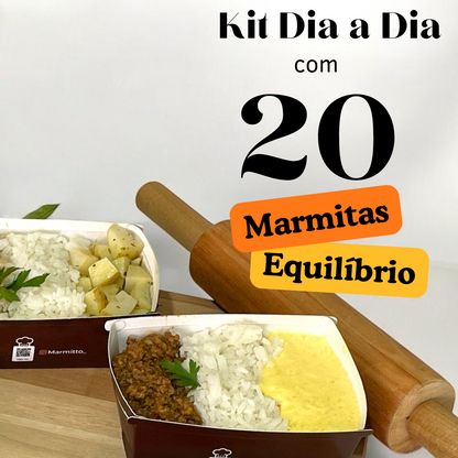 Kit 20 Marmitas Equilibradas – Refeições Práticas, Saudáveis e Variadas