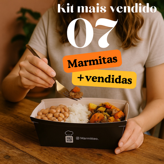 Kit 7 Marmitas Mais Vendidas – Sabor Caseiro, Variedade e Praticidade
