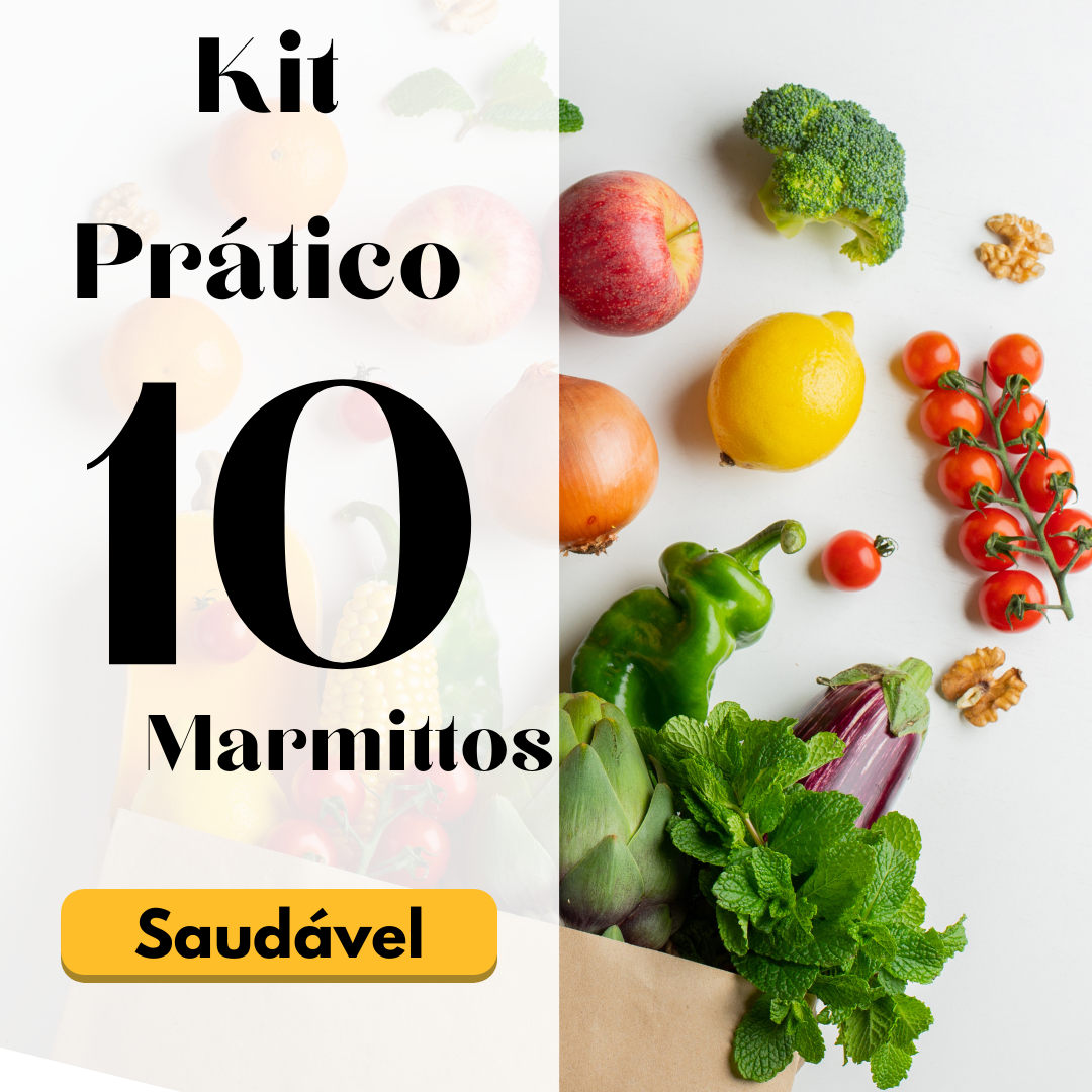 Kit 10 Marmitas - Saudável